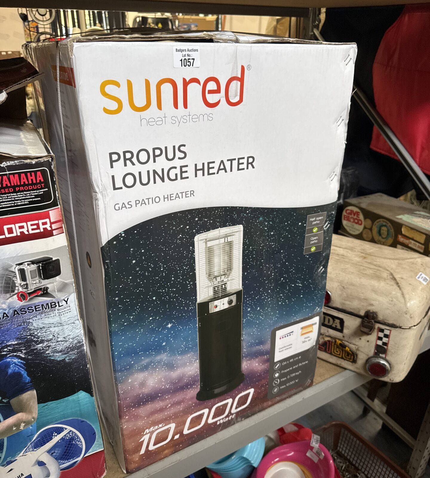 Sunred heat systems gas patio heater - appears new in box