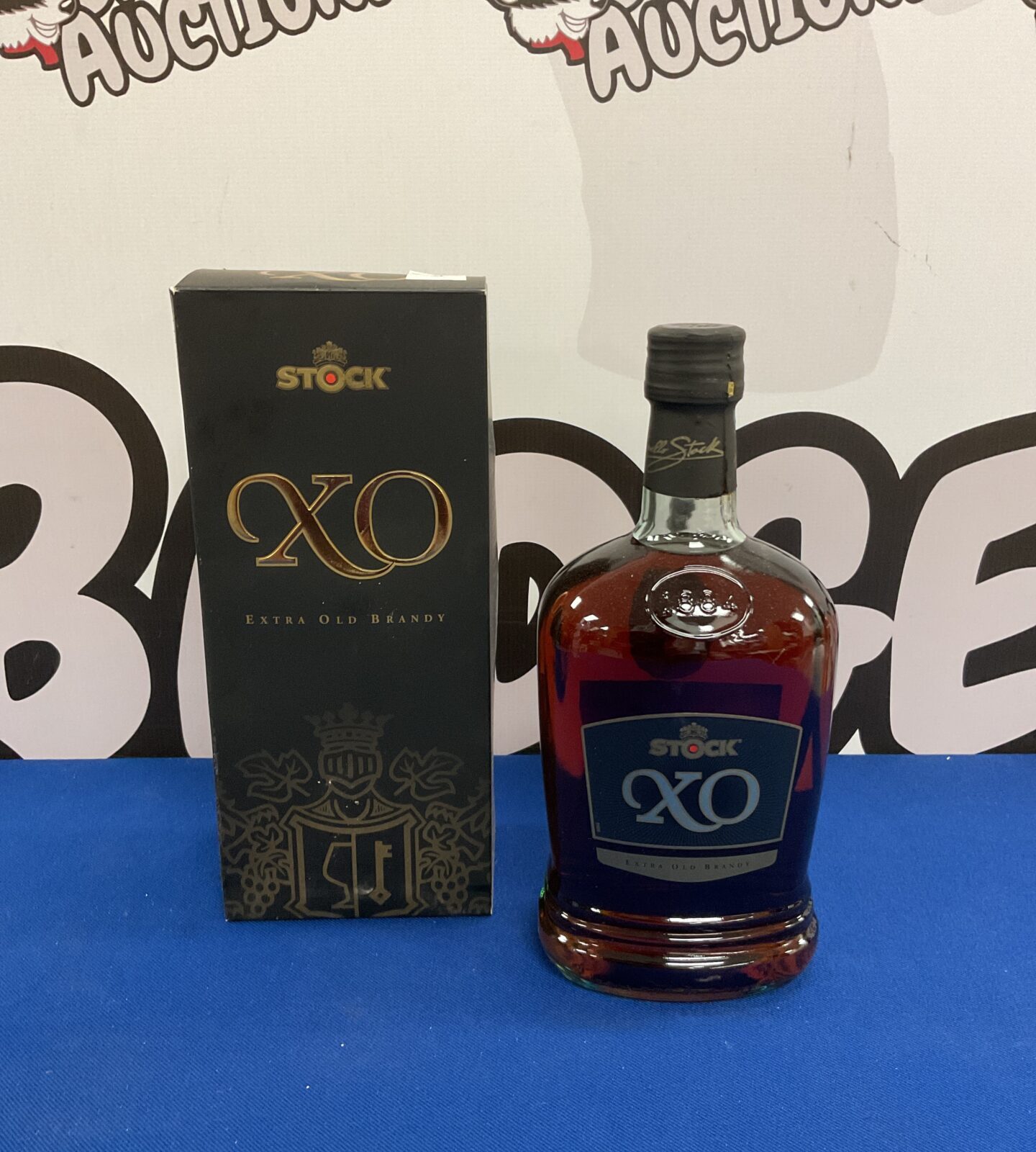 Sealed bottle of stock xo brandy