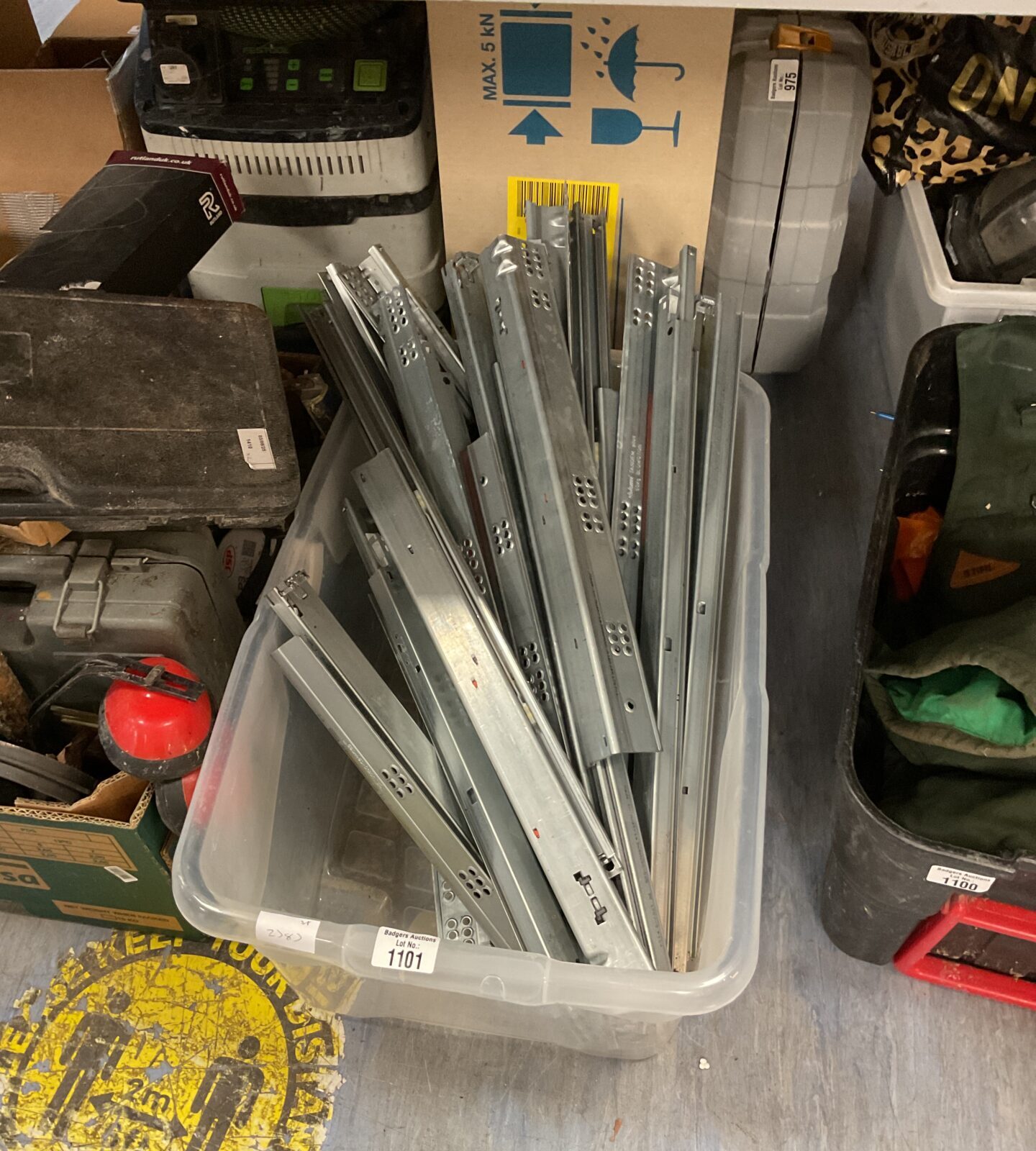 Large box full of drawers runners