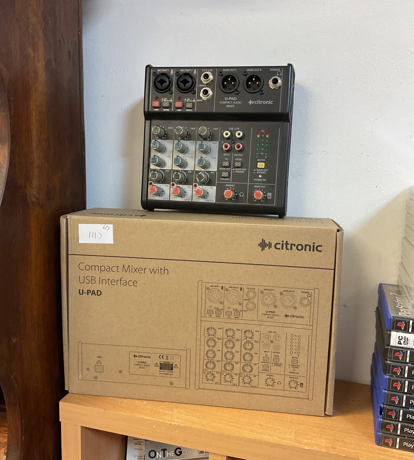 Citronic u-pad compact mixer with usb interface