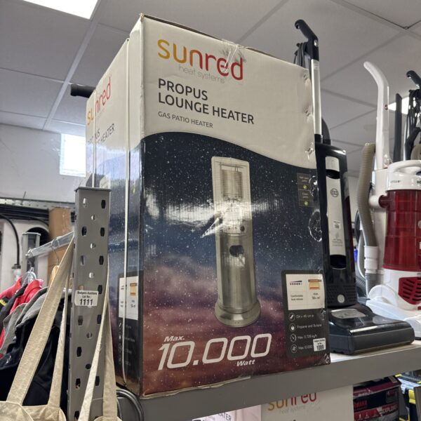 Sunred patio gas heater - appears new in box