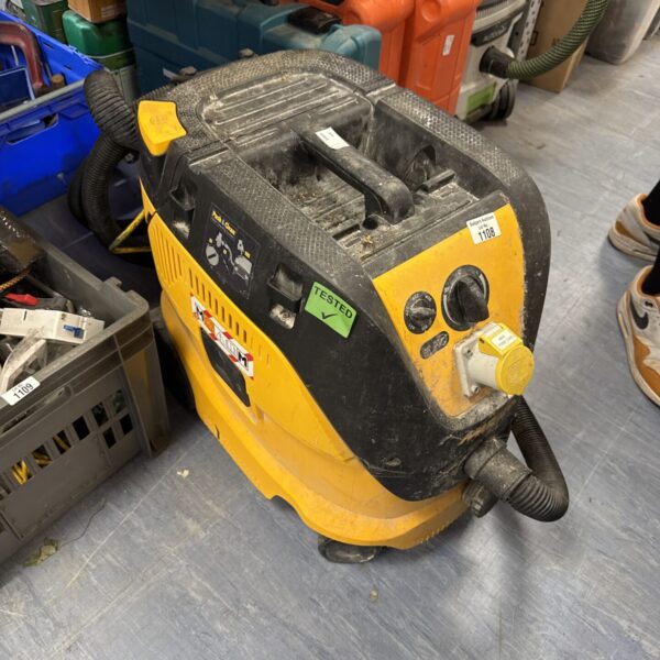 Front view of a Mirka commercial vacuum cleaner.