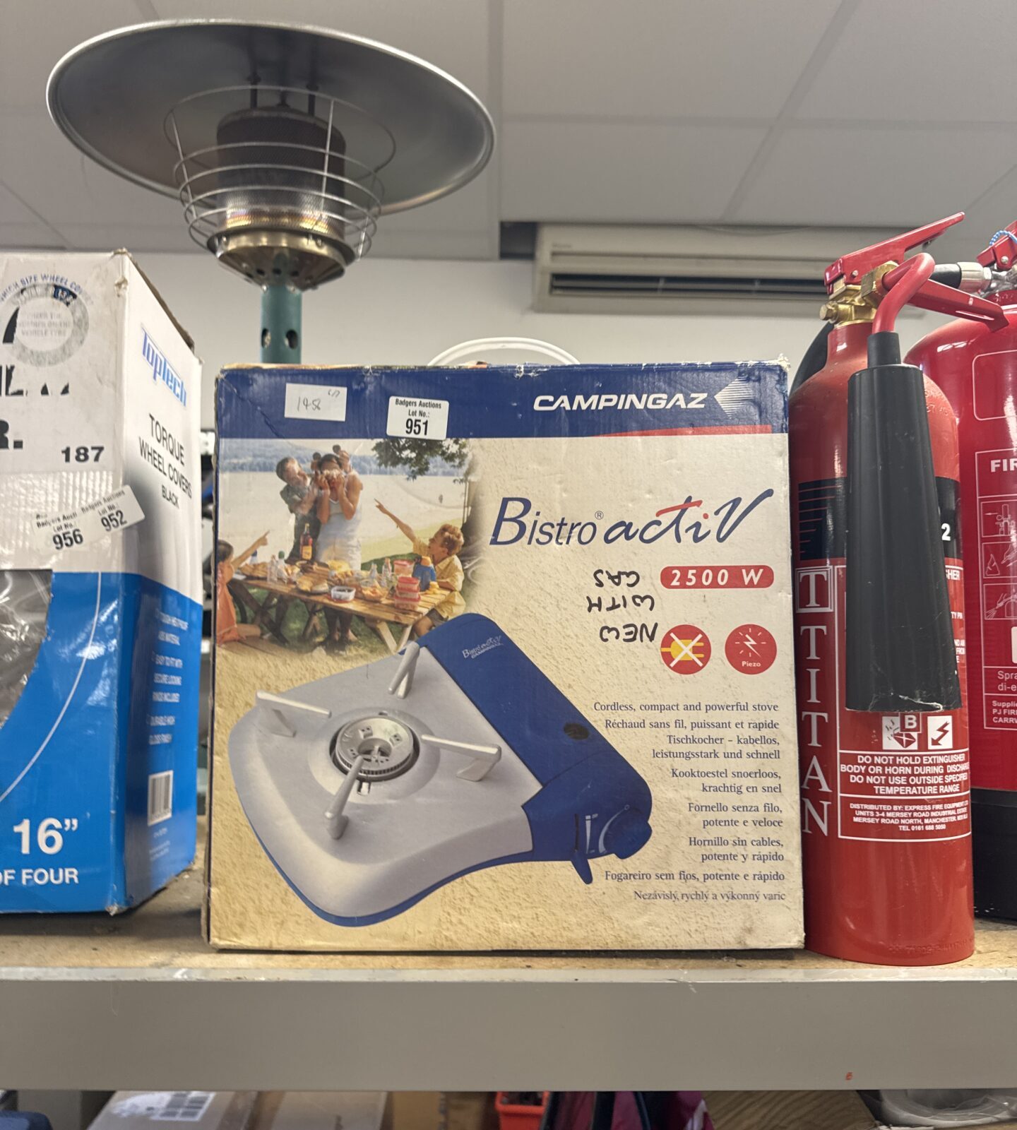 Campingaz bistroactiv single stove - new with gas