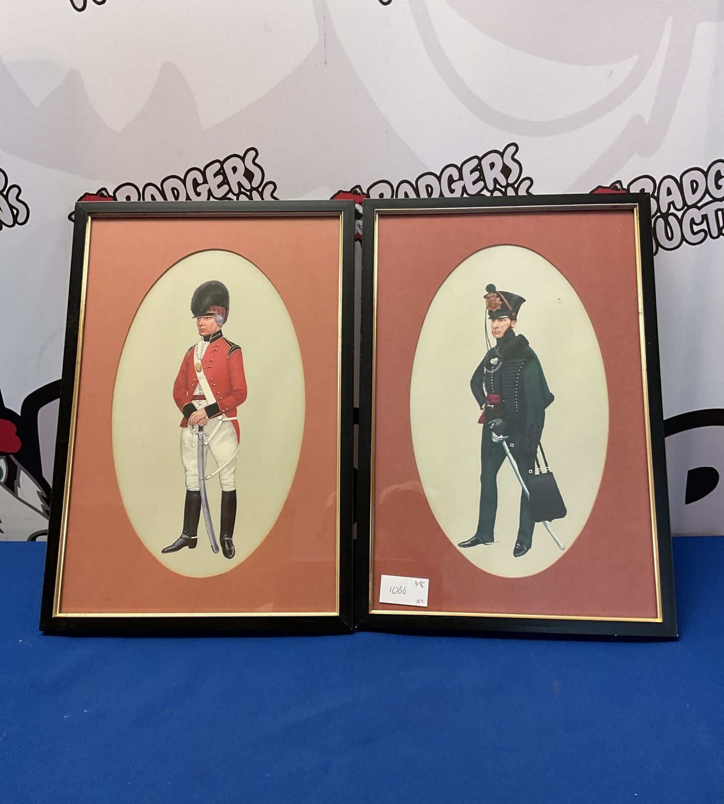 Pair of P h smitherman prints of military officers