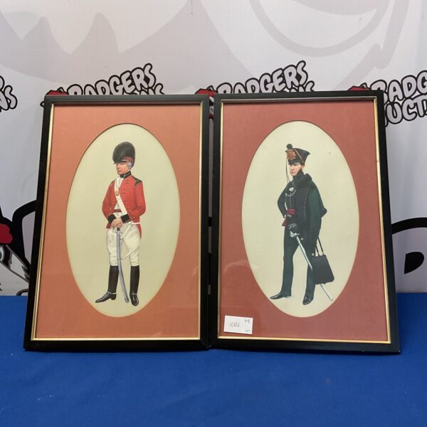 Pair of P h smitherman prints of military officers