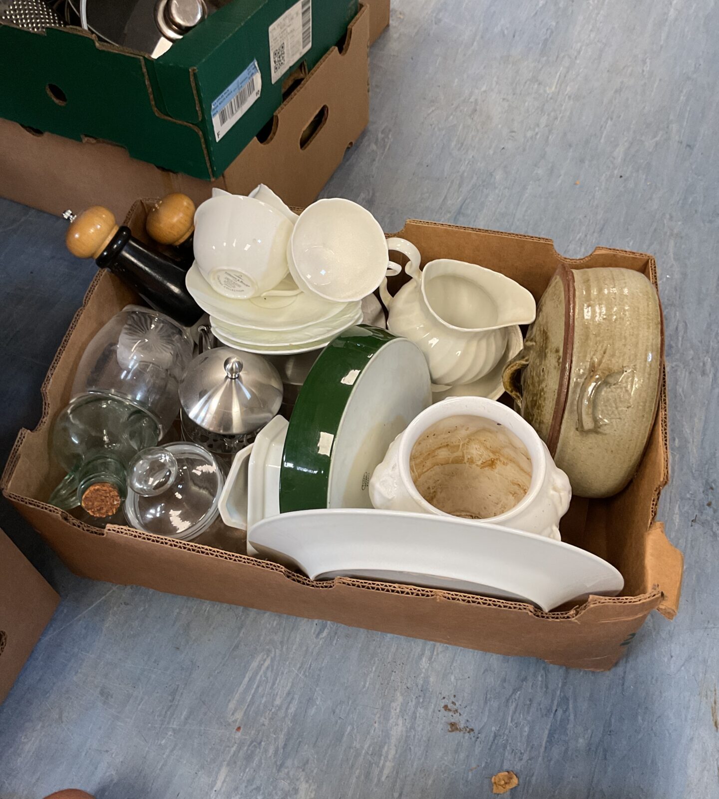 Box if mixed china and others inc Wedgwood
