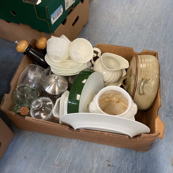 Box if mixed china and others inc Wedgwood