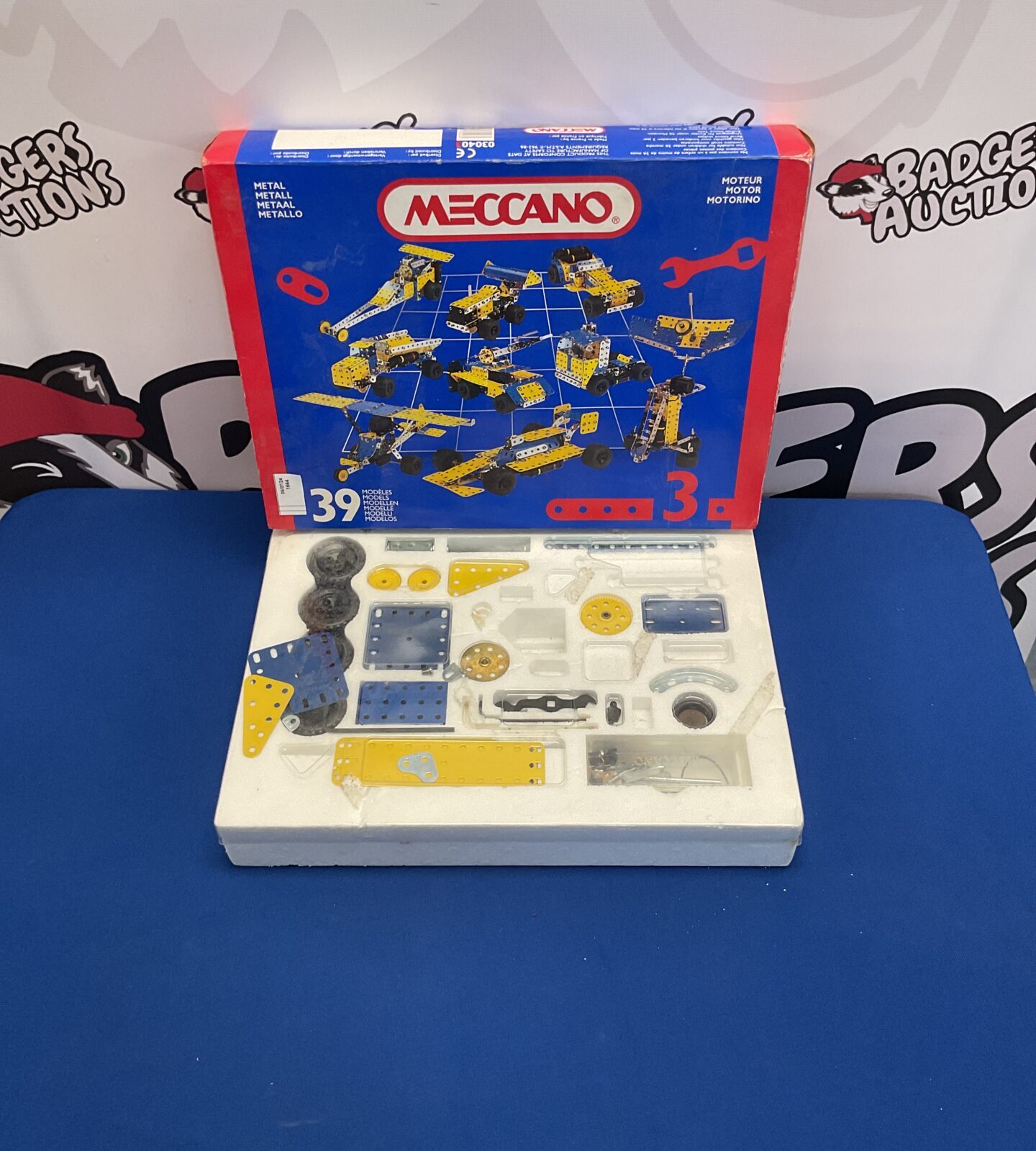 Boxed meccano model kit set