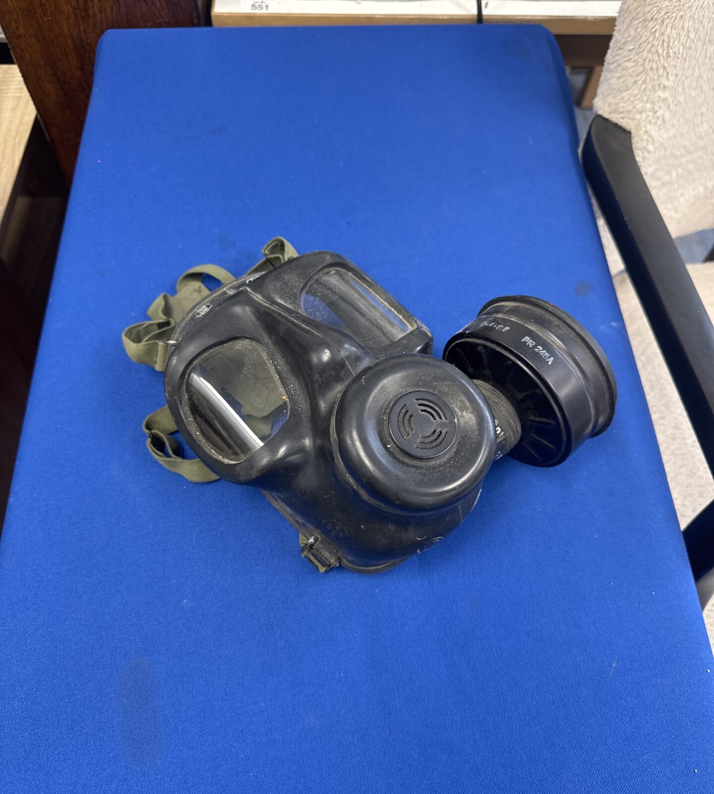 1982 dated gas mask