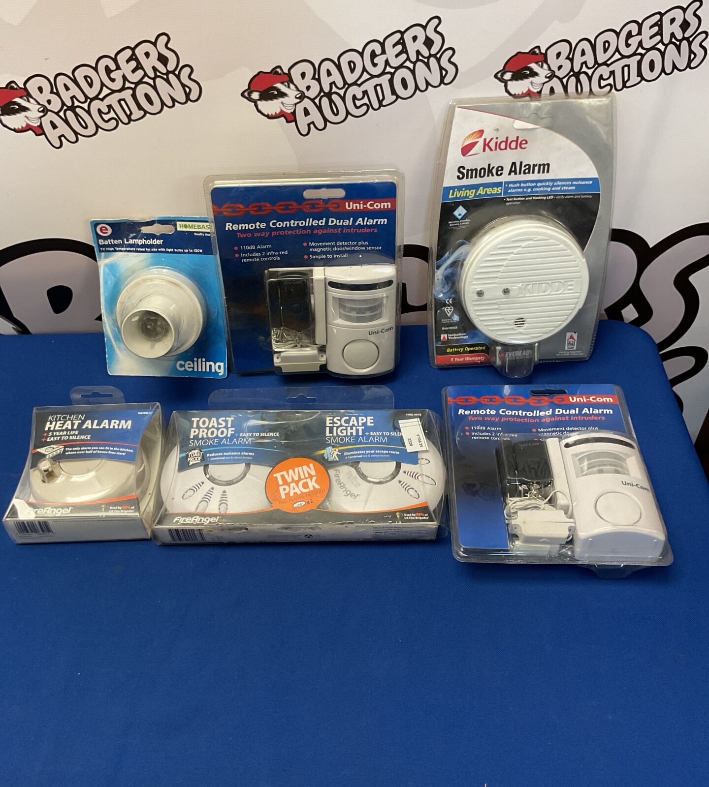 Box of new alarms inc fireangel
