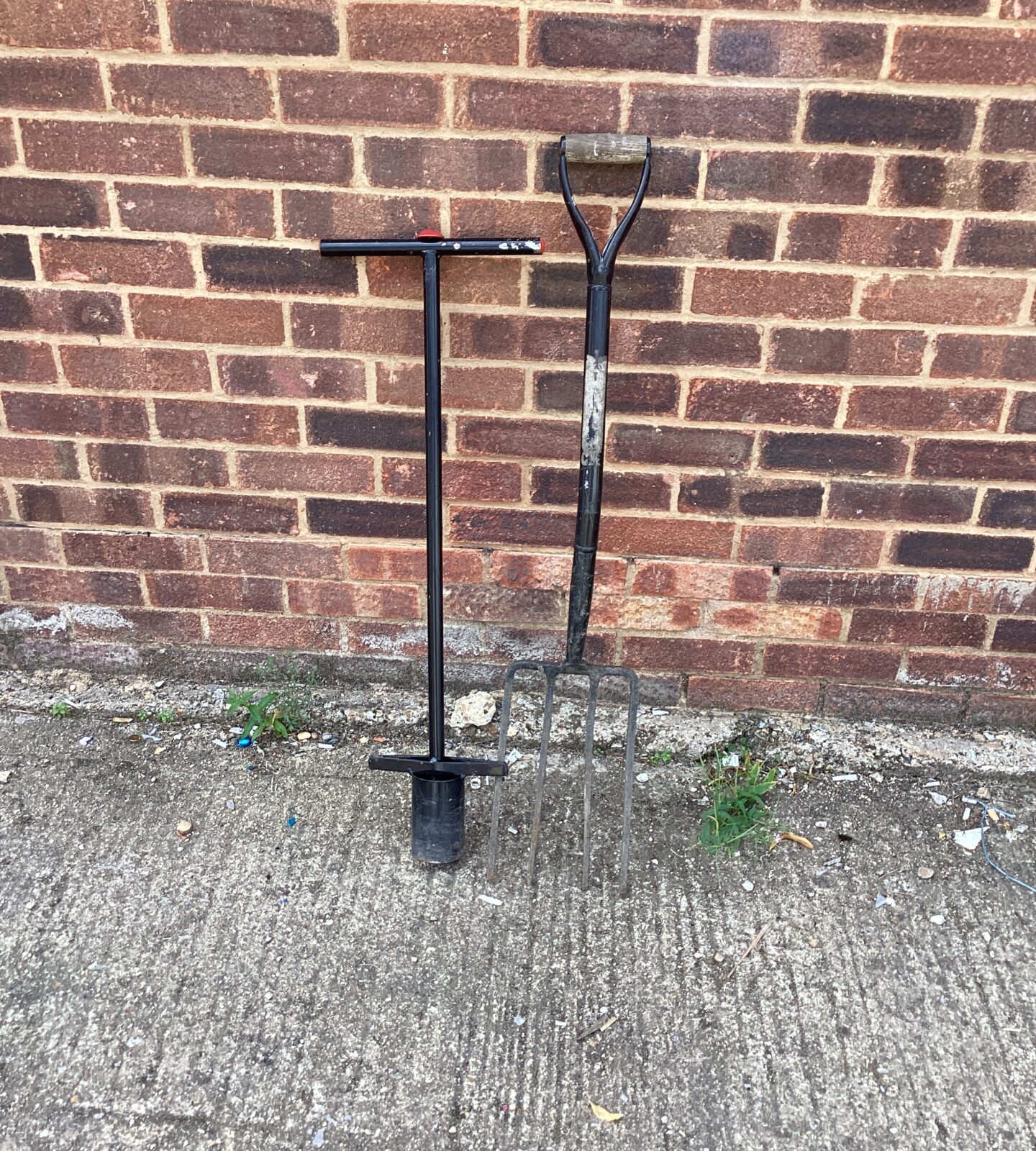 Garden Fork and Hole Borer
