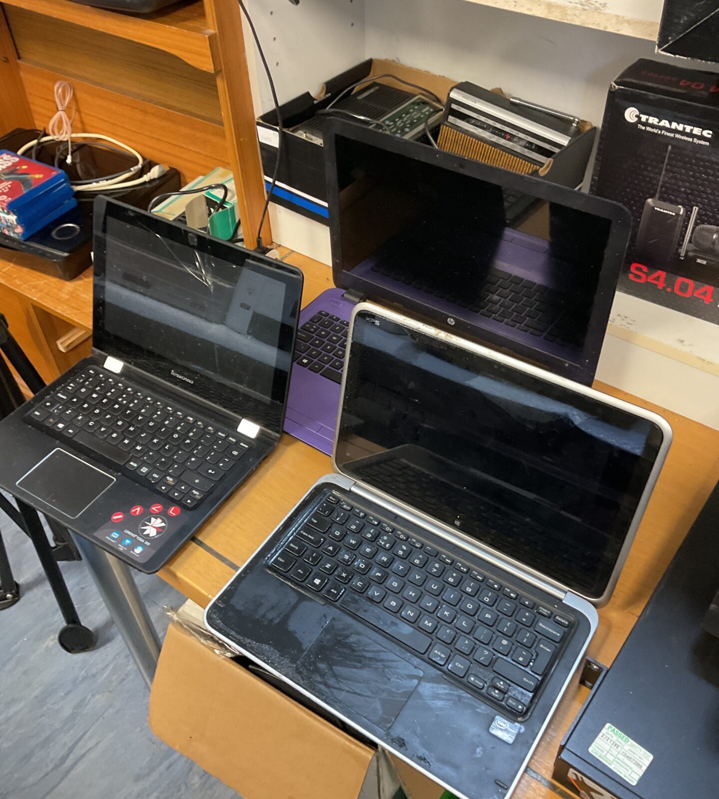 Three untested laptops including hp & lenovo