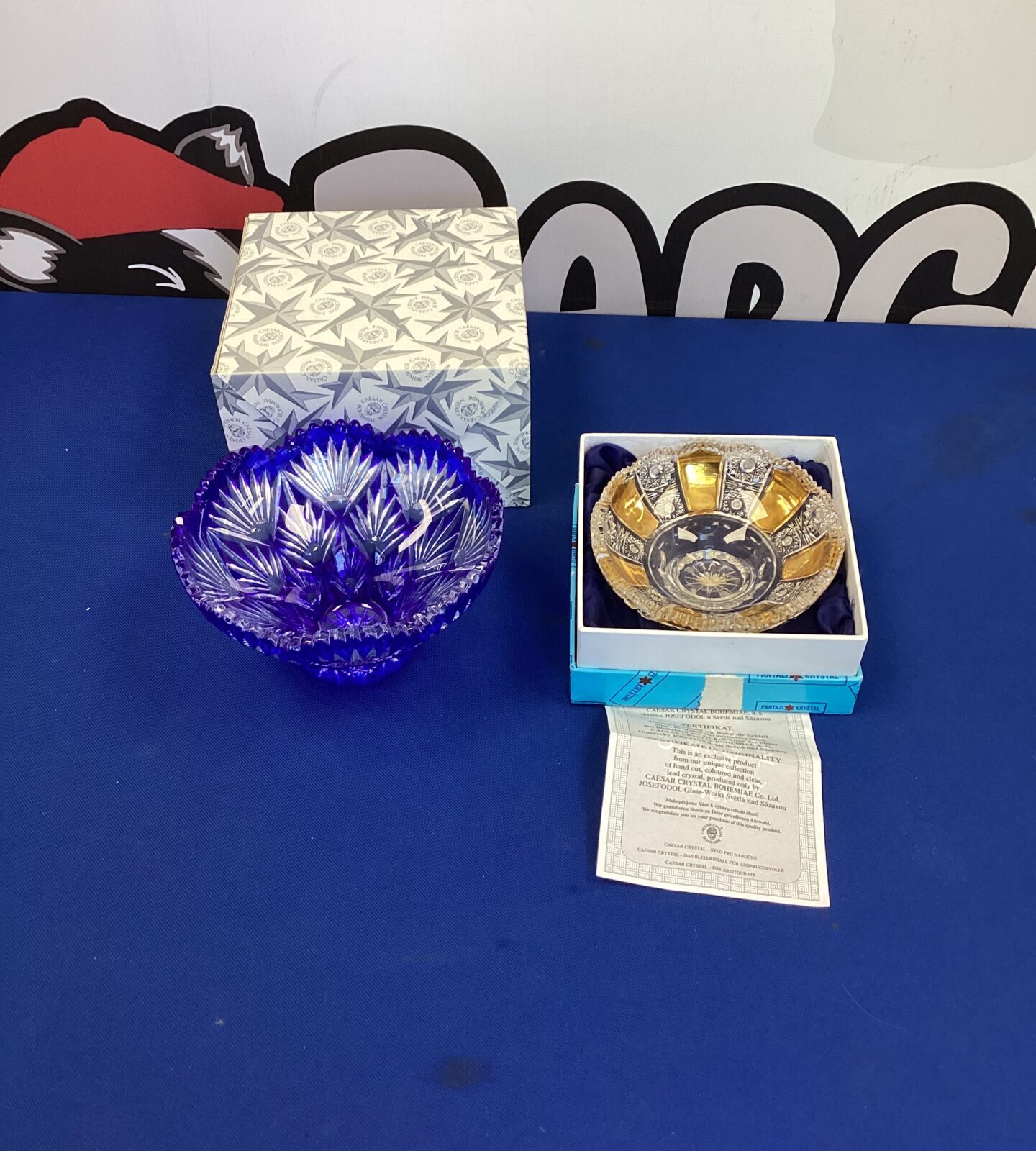 Two Czech Republic Crystal Bowls
