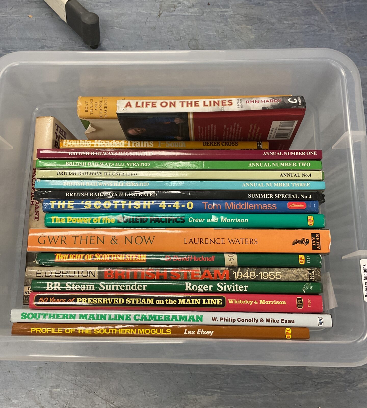 Collection of train related books including british rail