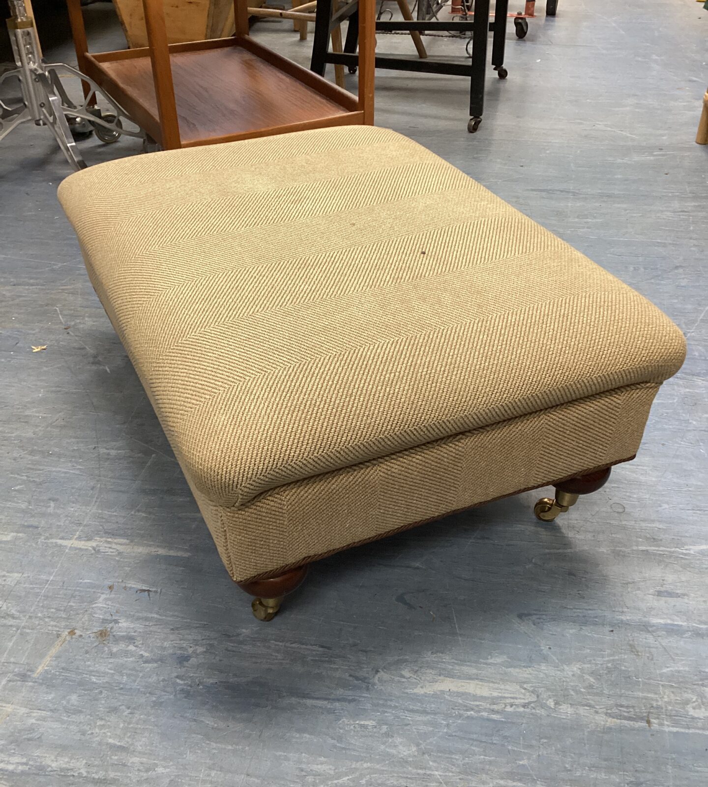 Duresta herringbone footstool