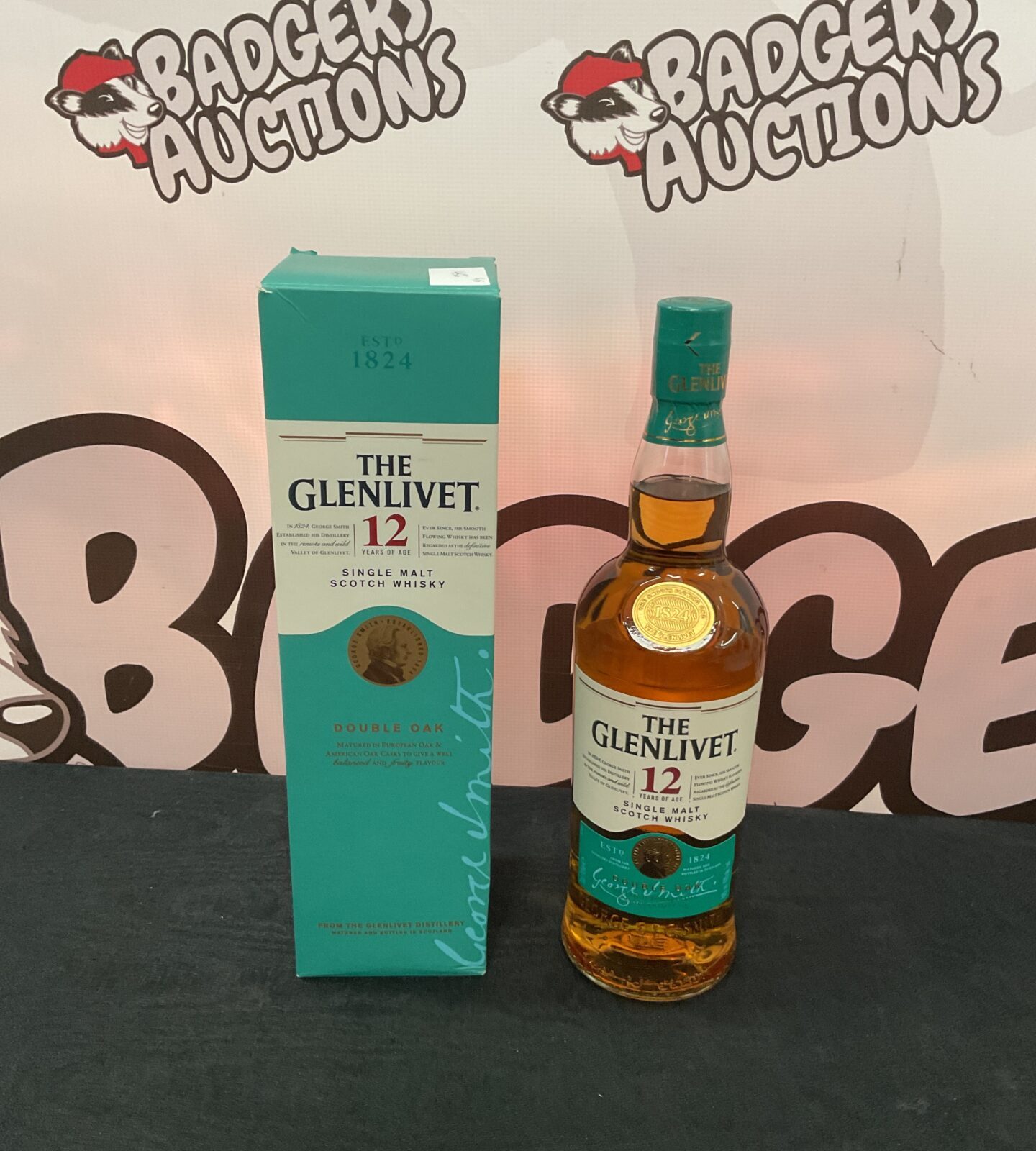 Sealed bottle of the glenlivet 12 year old single malt whisky
