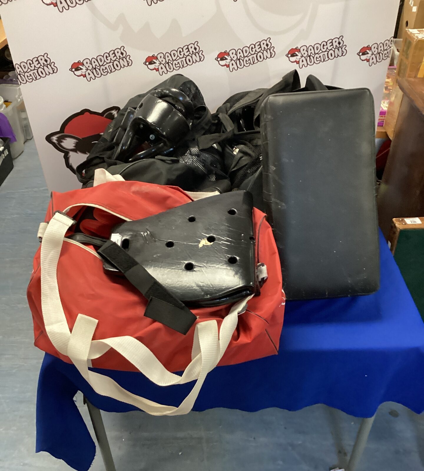 lot of martial art pads