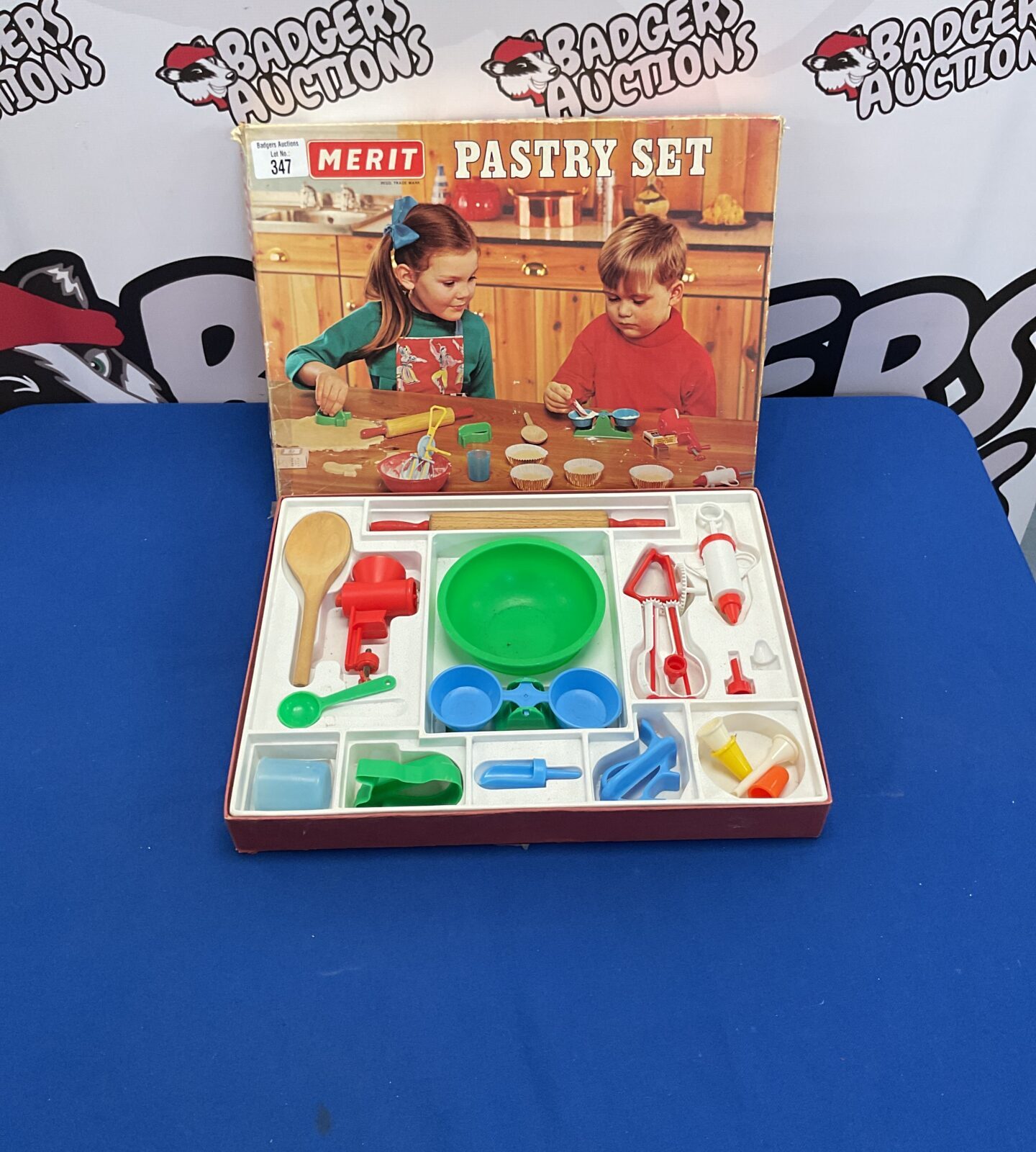 Vintage merit pastry set playset