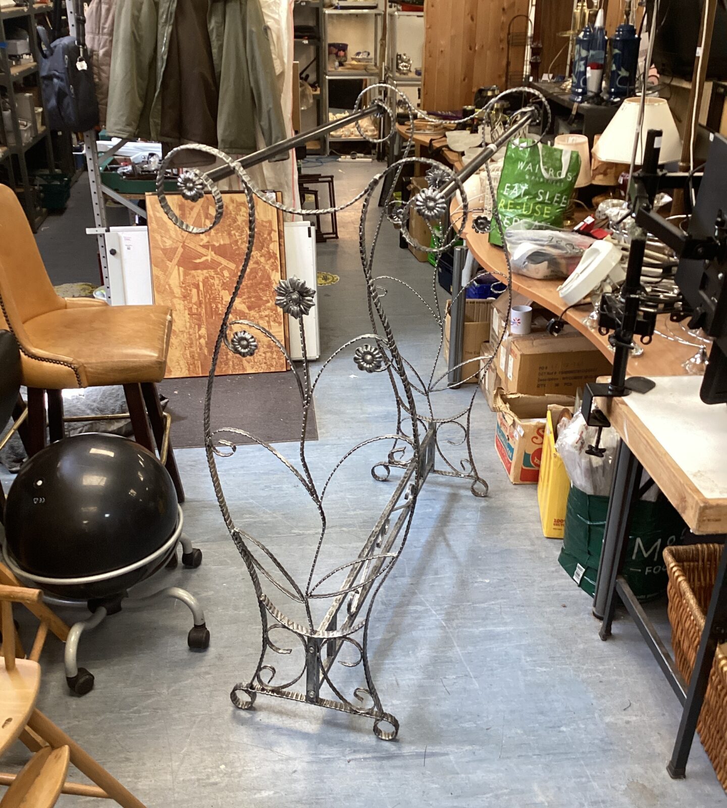 Decorative clothes rail