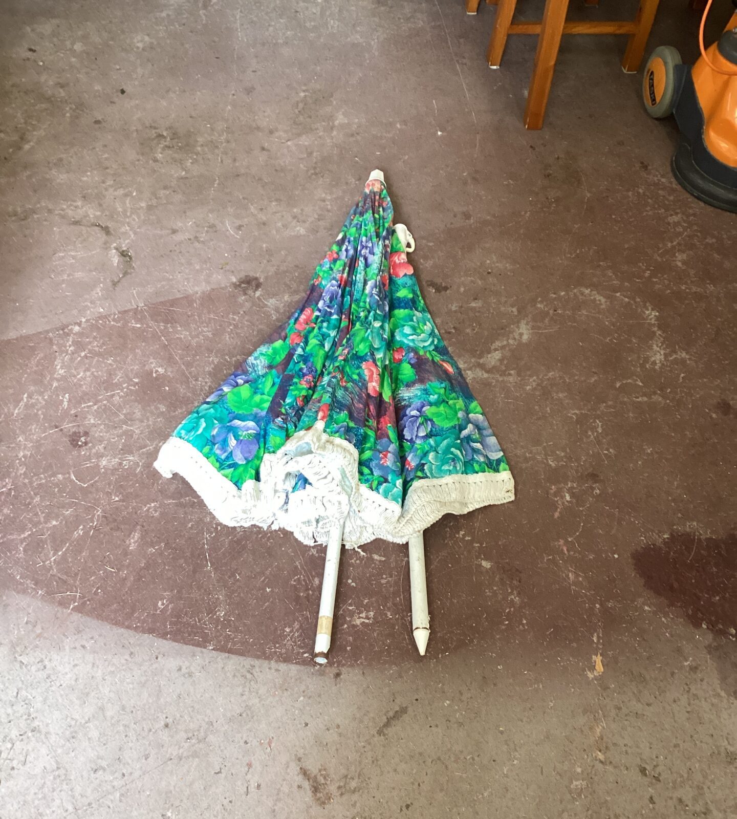 Floral Pattern Garden Parasol