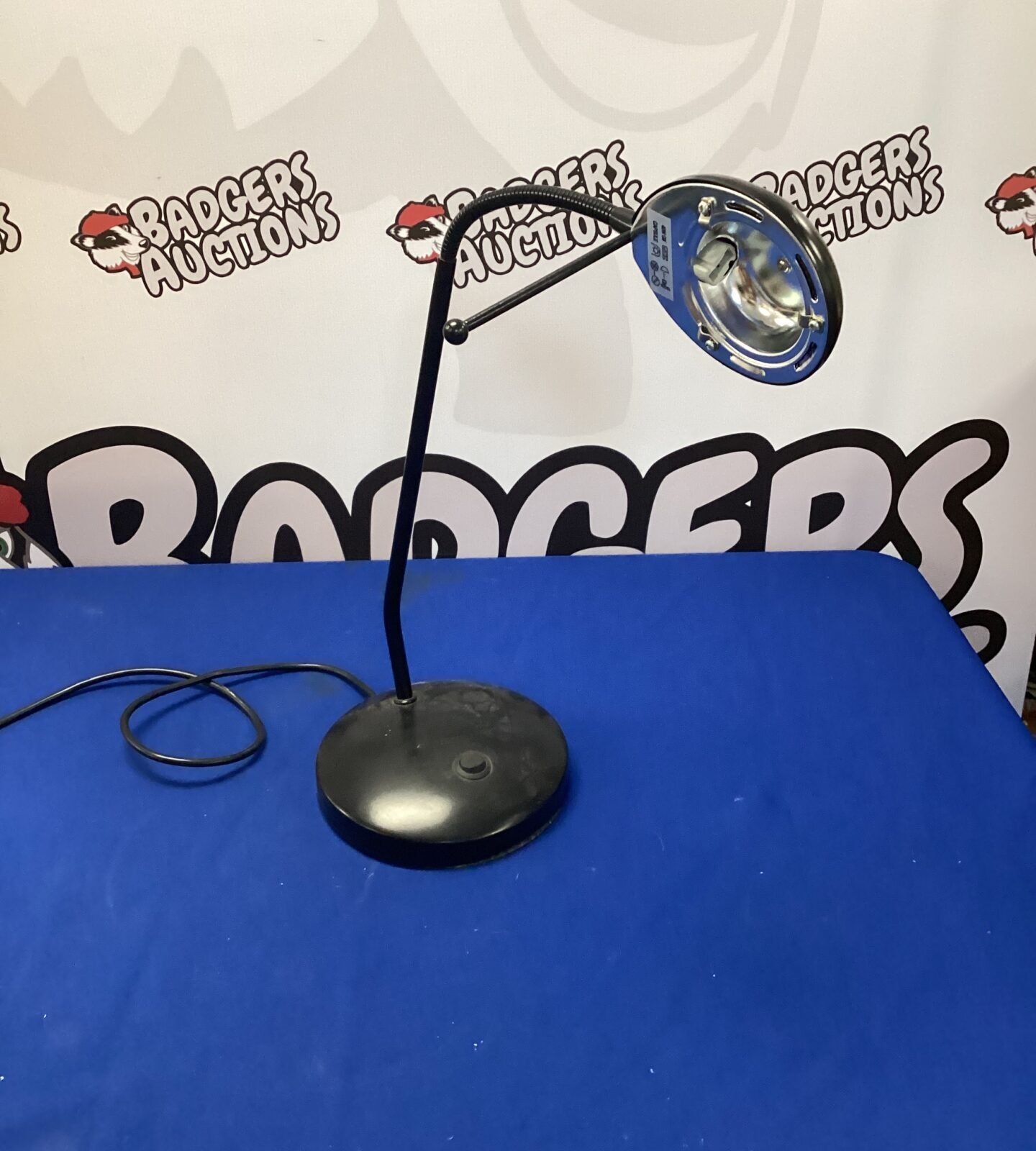 Black flexible head desk lamp