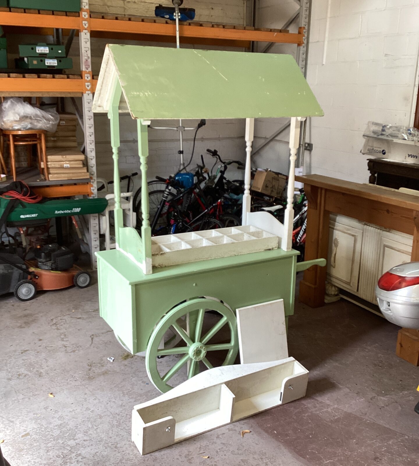 Market Traders Candy Stall Barrow (fixed Wheels)