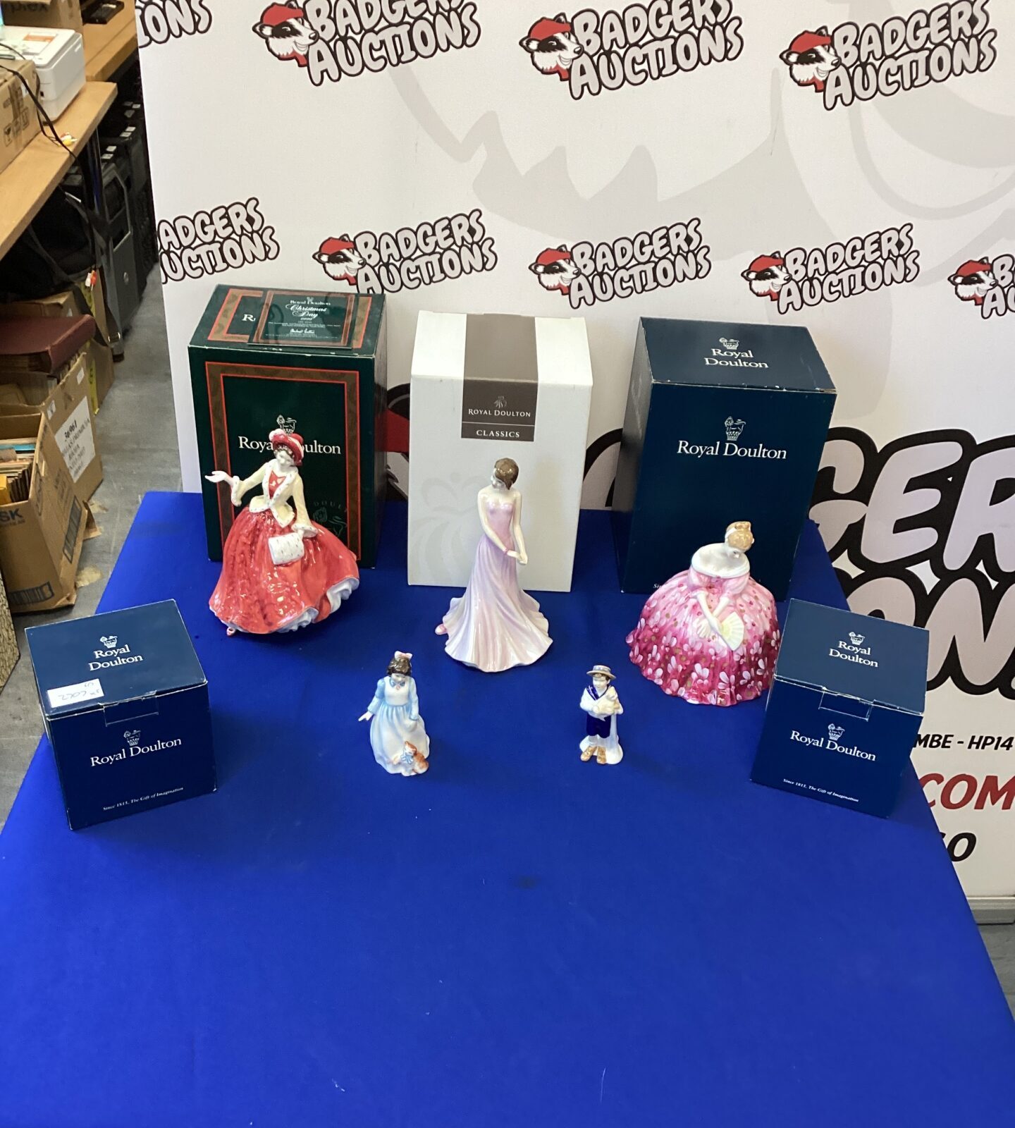 Five Royal Doulton Figures with boxes - Image 2