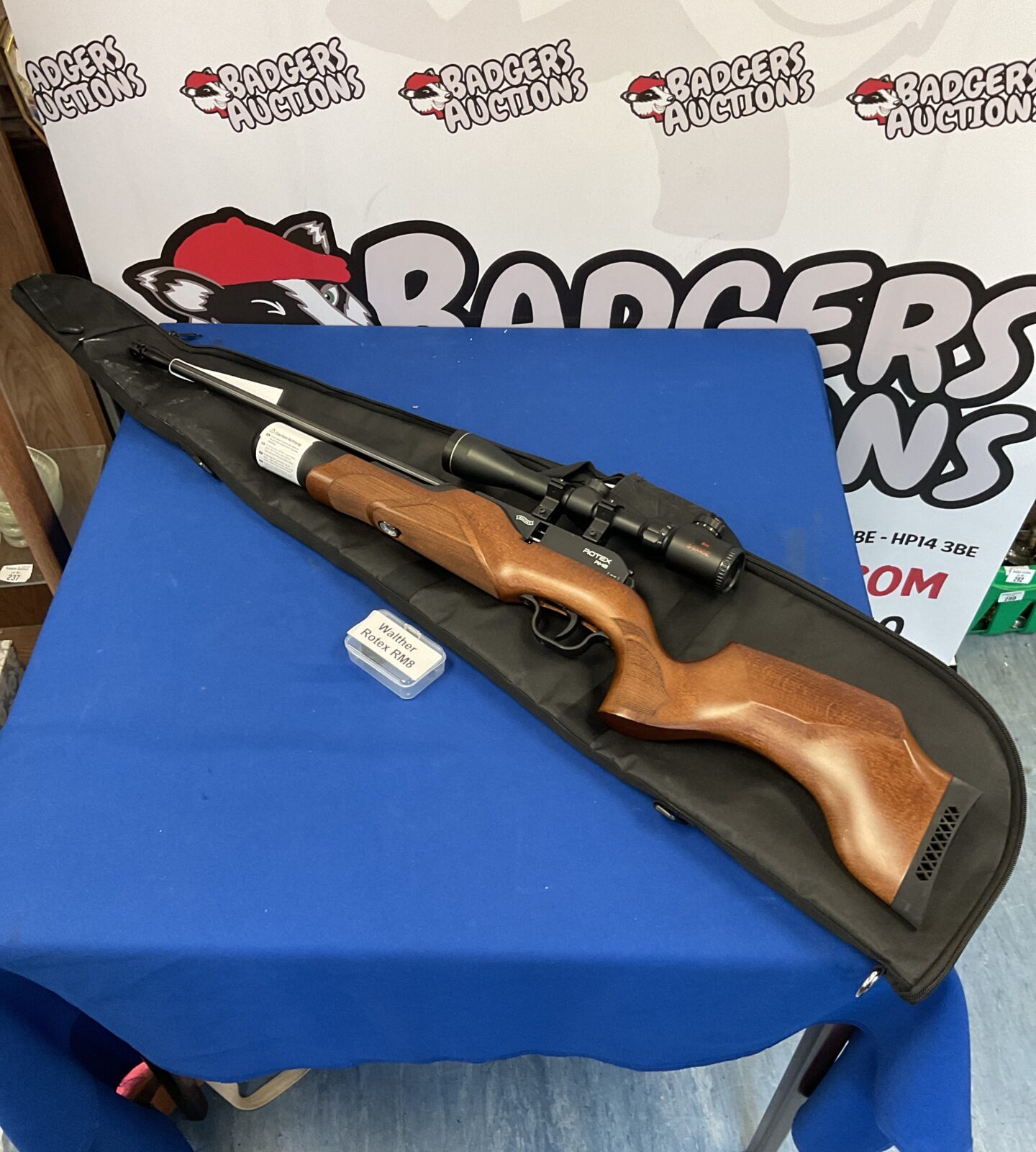 Walther rotex rm8 pre charge rifle with smk scope