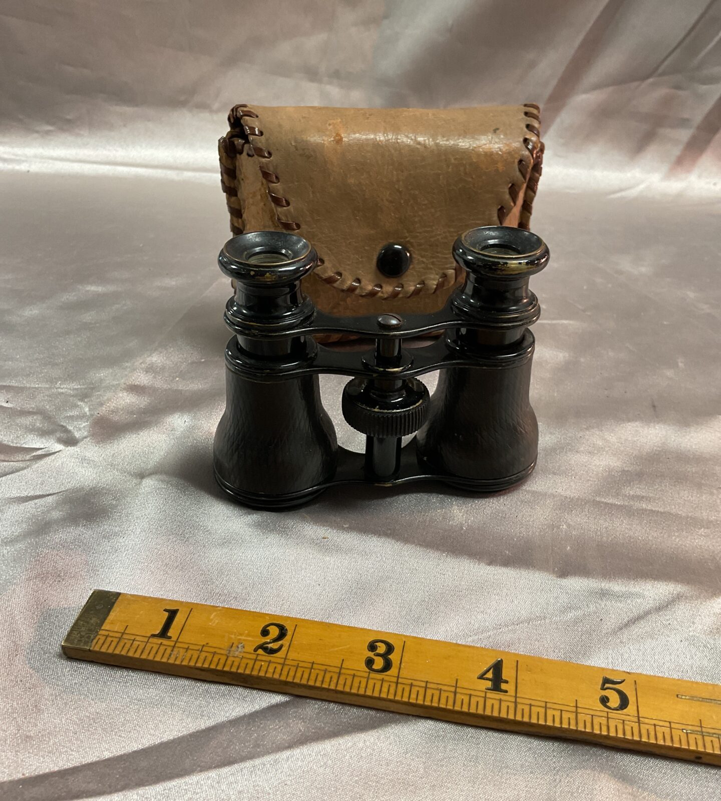 Pair of Pocket opera Horse racing field  binoculars  with case