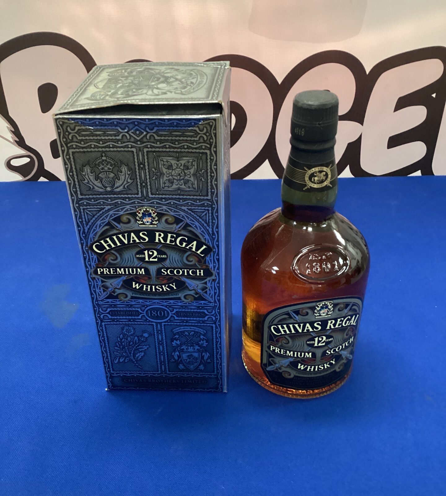 1ltr bottle of chivas regal premium scotch whiskey