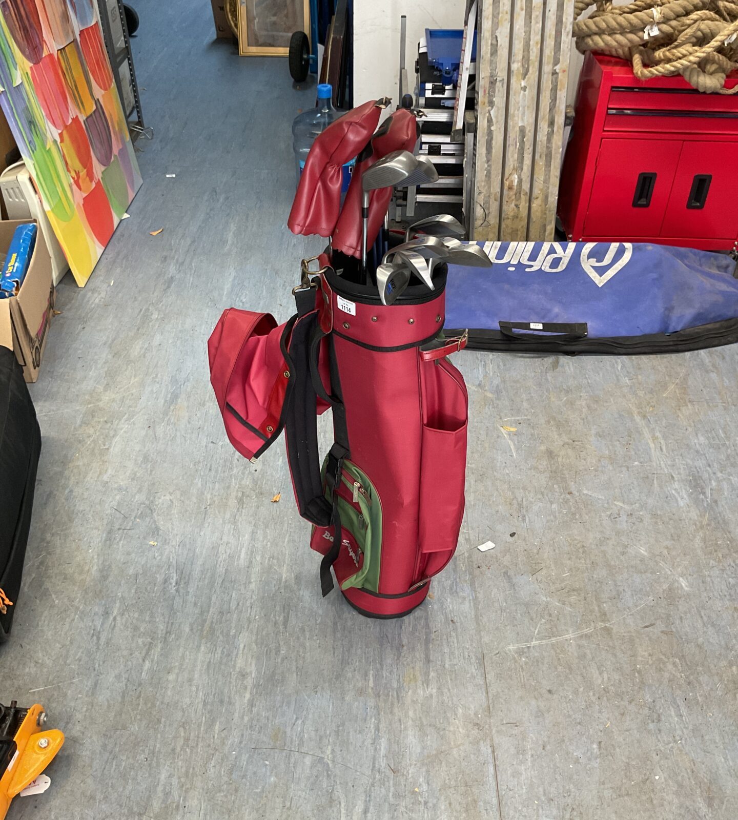 Ben sayer bag with housen clubs