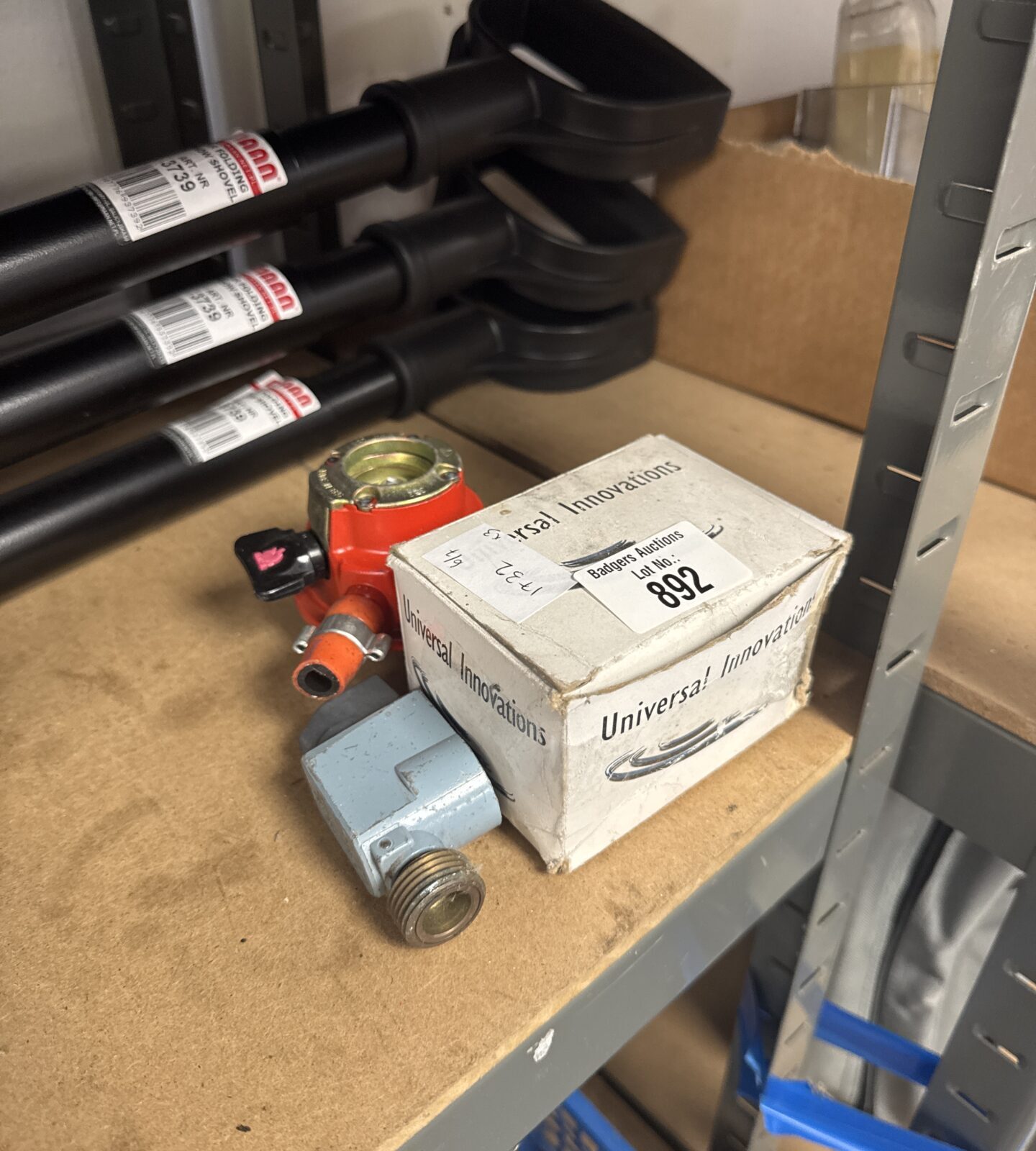 Three gas bottle regulators