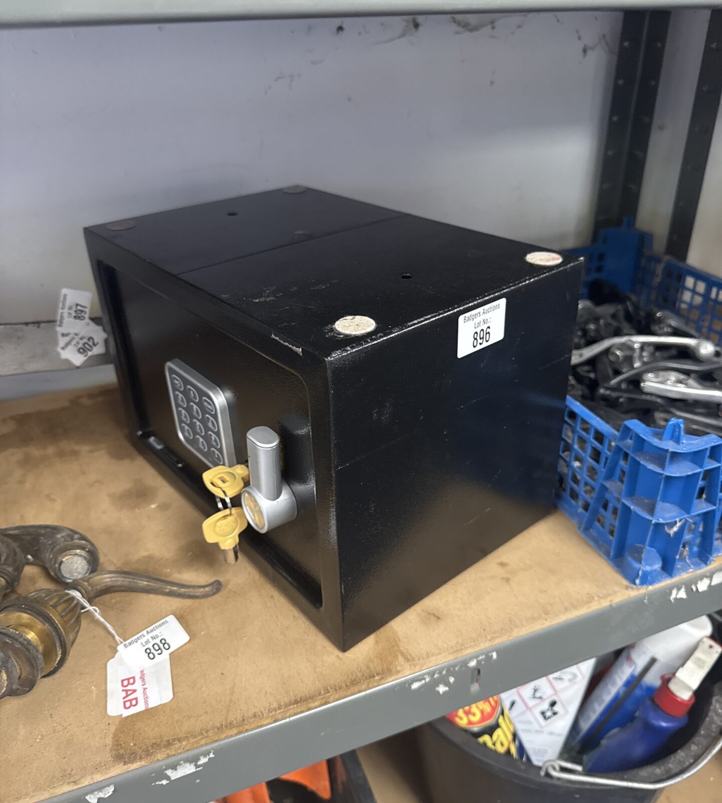 Yale valuables safe with keys