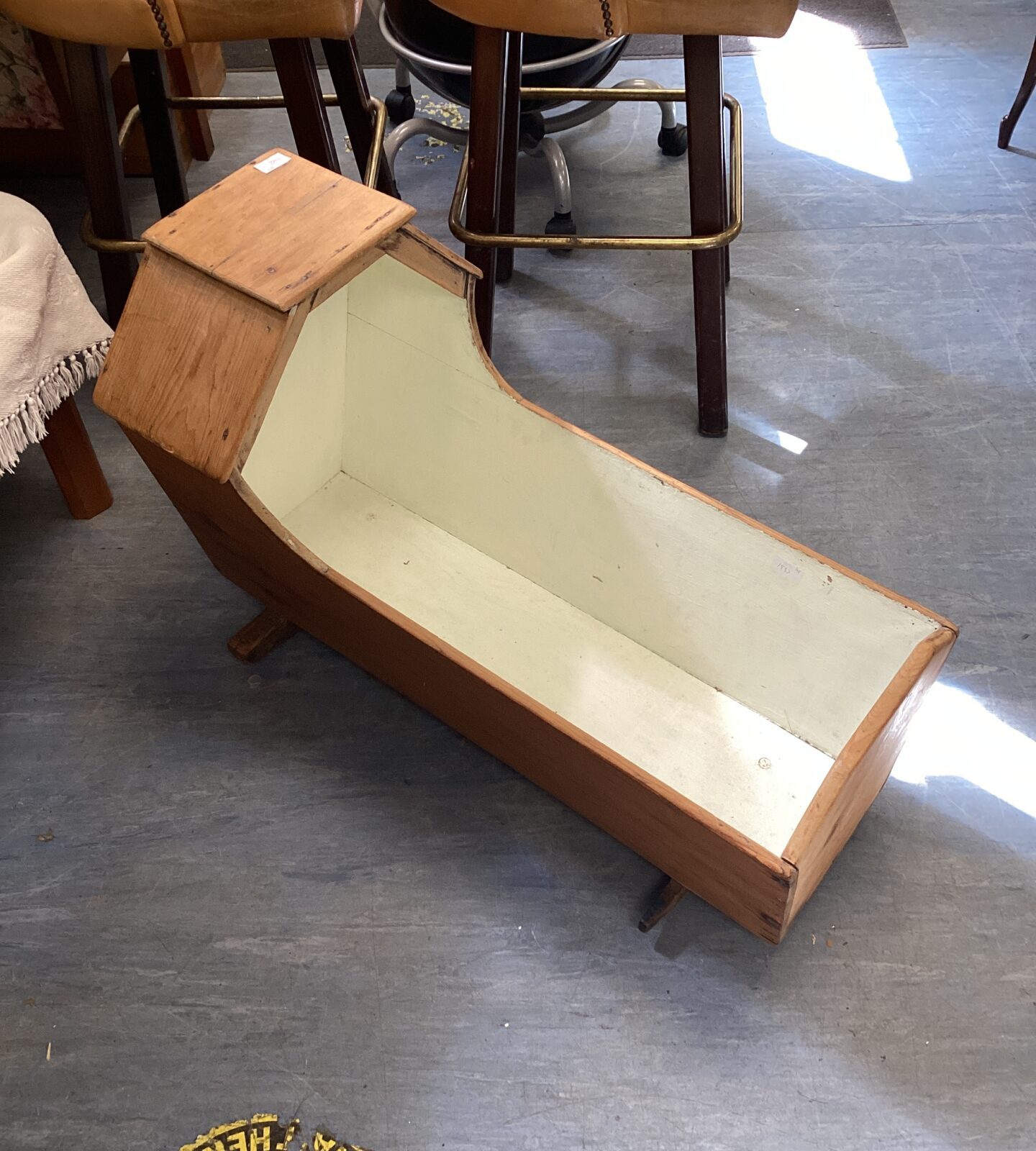 Victorian rocking cradle