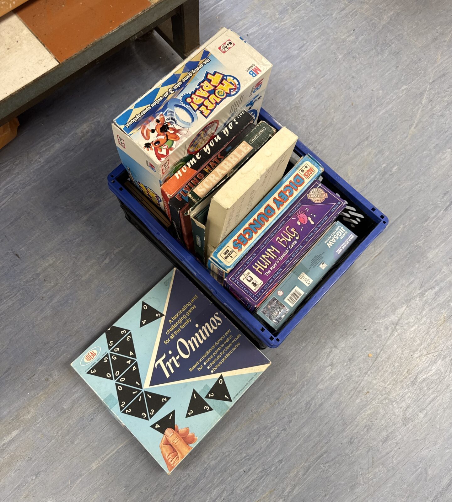 Selection of vintage board games