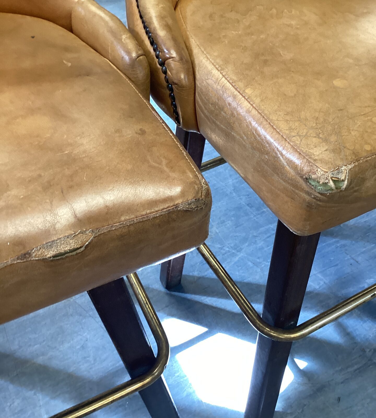 two vintage barstool for restoration - Image 2