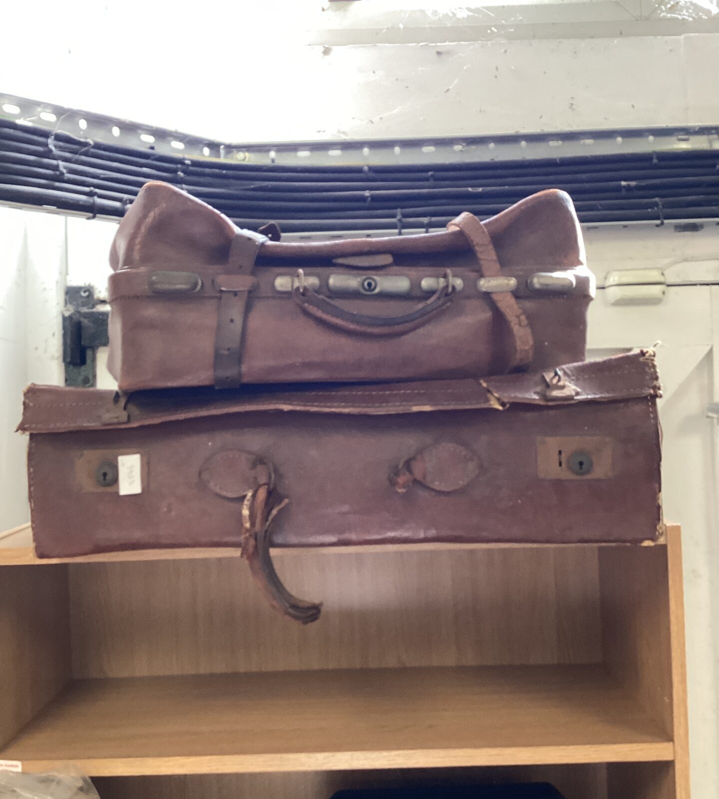 Two vintage travel cases