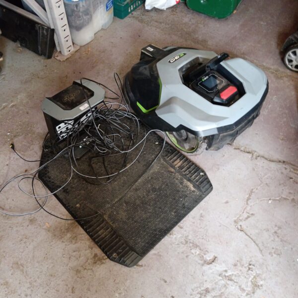 Go Mow robot lawn mower, untested garden automation device.