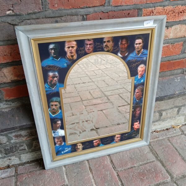 Chelsea Football Club mirror featuring team players.