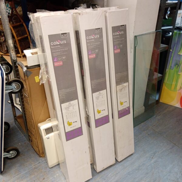 Six sealed packs of colours barcarolle natural solid oak flooring