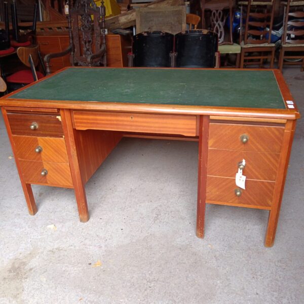 Large leather topped desk
