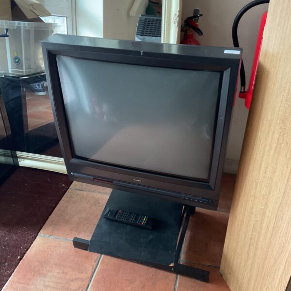Vintage Ferguson 22 inch CRT television, analogue TV set.