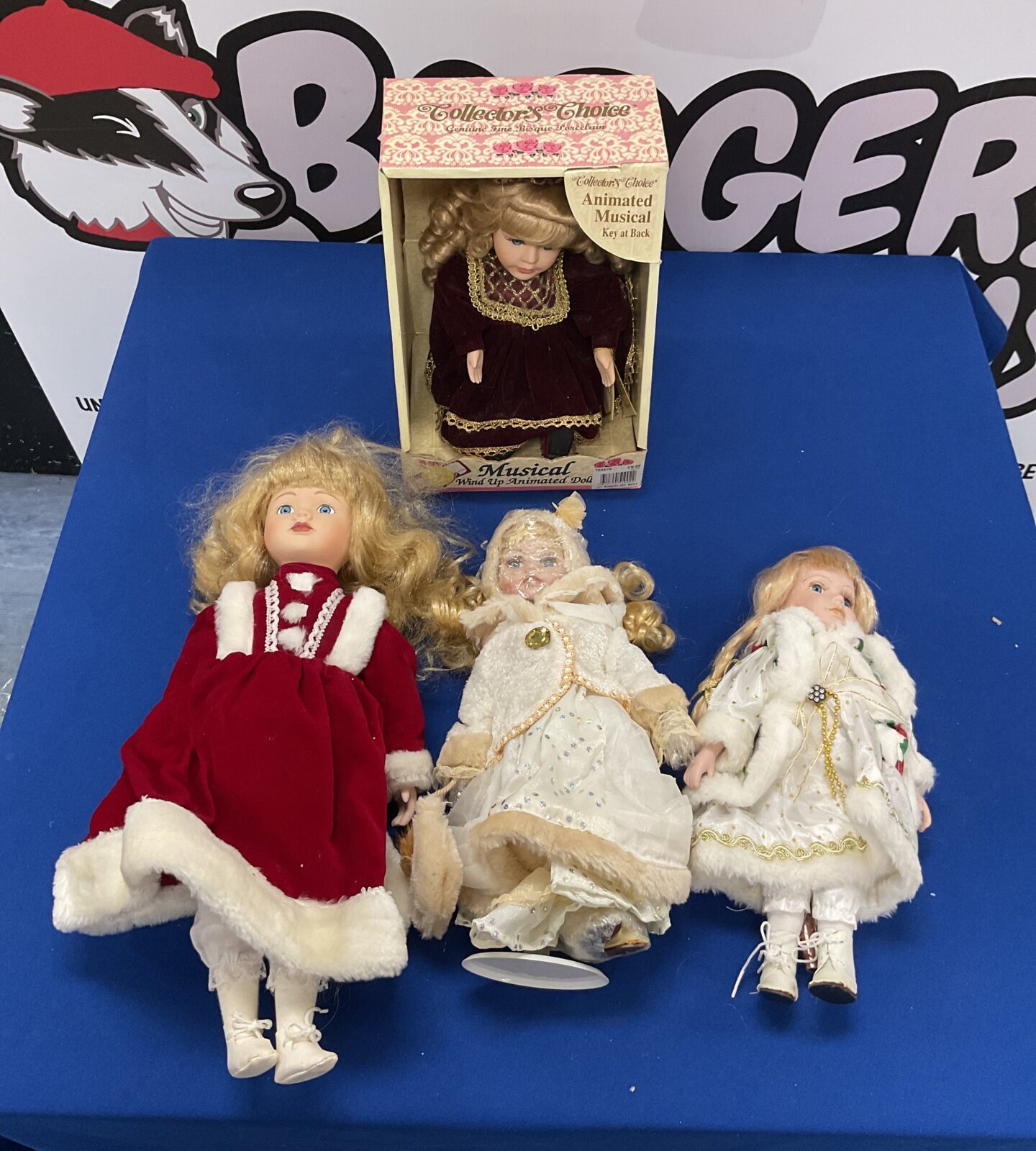 Four collectors dolls inc musical animated doll