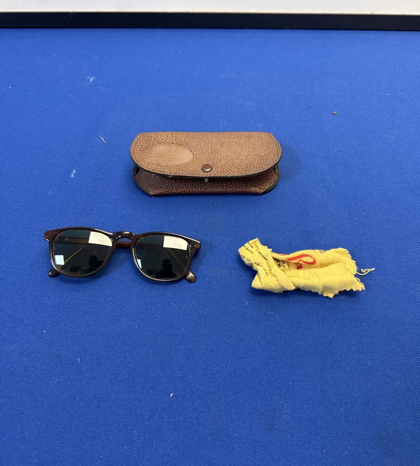 Pair of vintage Ray Bans sunglasses with case & original cloth bought in Miami 1980s