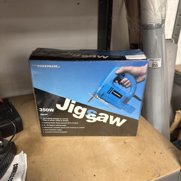 New Powerbase 350w jigsaw in original sealed packaging.
