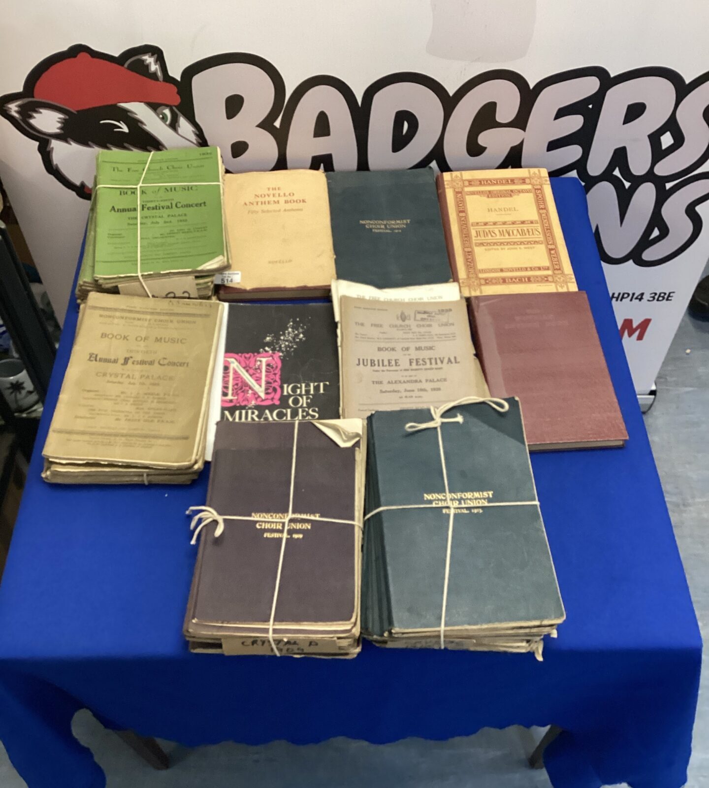 Quantity of  hymn books from st. Mary’s church chesham