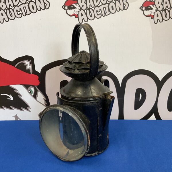 Antique british railway lantern