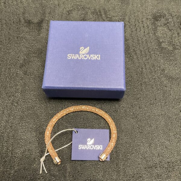 Sparkling Swarovski crystal bangle bracelet in original box.