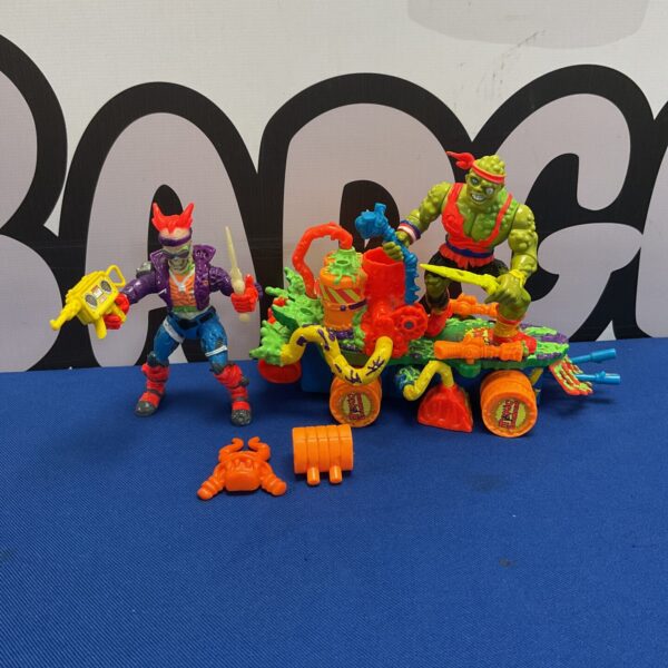 Vintage Toxic Crusaders Bonehead action figure from the 1990s.