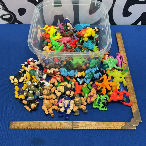 Large collection of 1990s Meg and Takara Monsters in My Pocket toys.